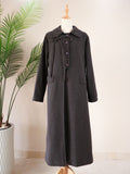 Side Bow Coat - Dark Grey