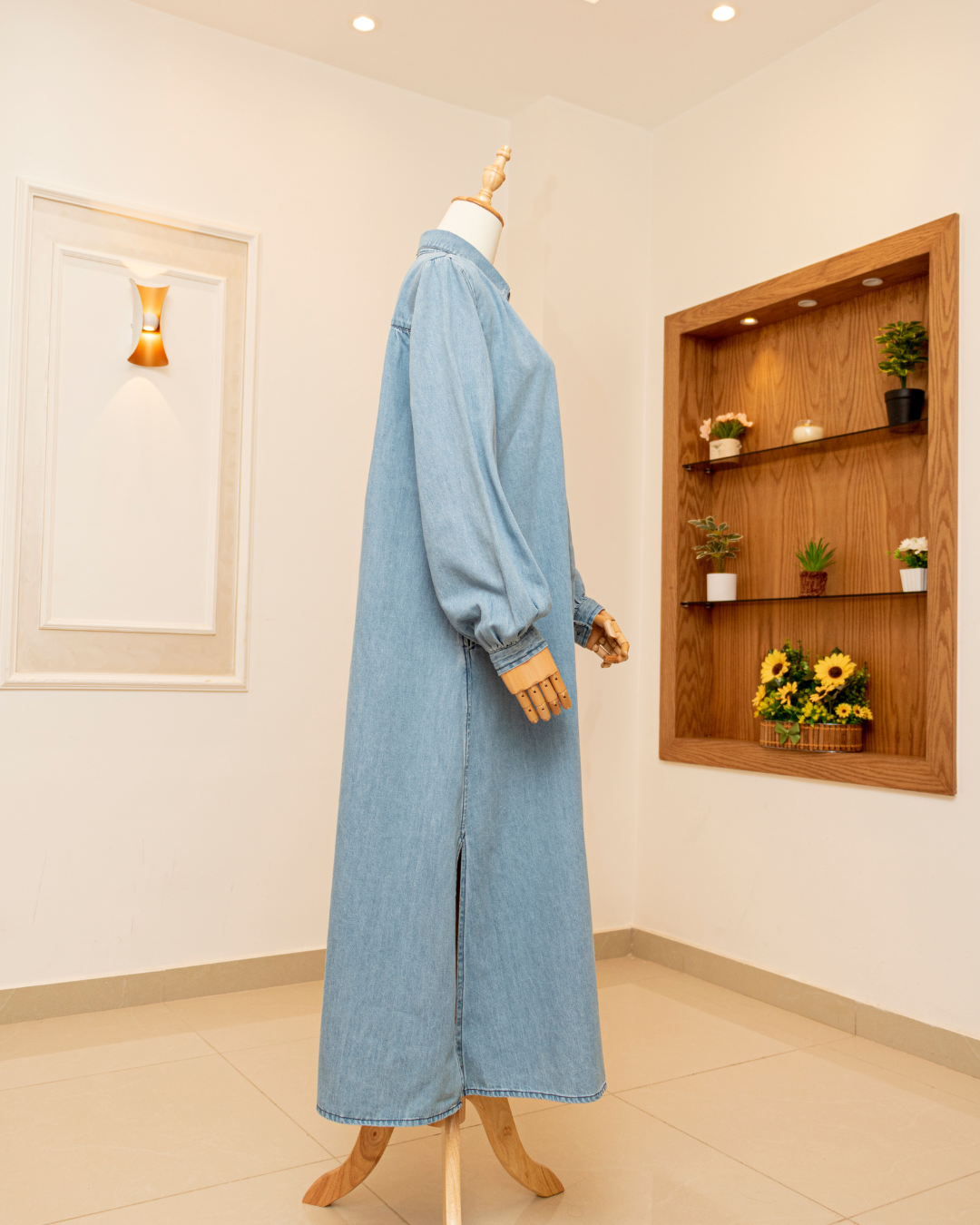 Light Denim Tunic Shirt